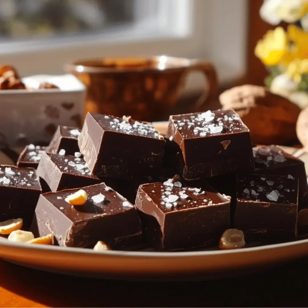 Testosterone boosting dessert: Delicious dark chocolate squares surrounded by whole almonds, offering a rich and health-supporting treat.