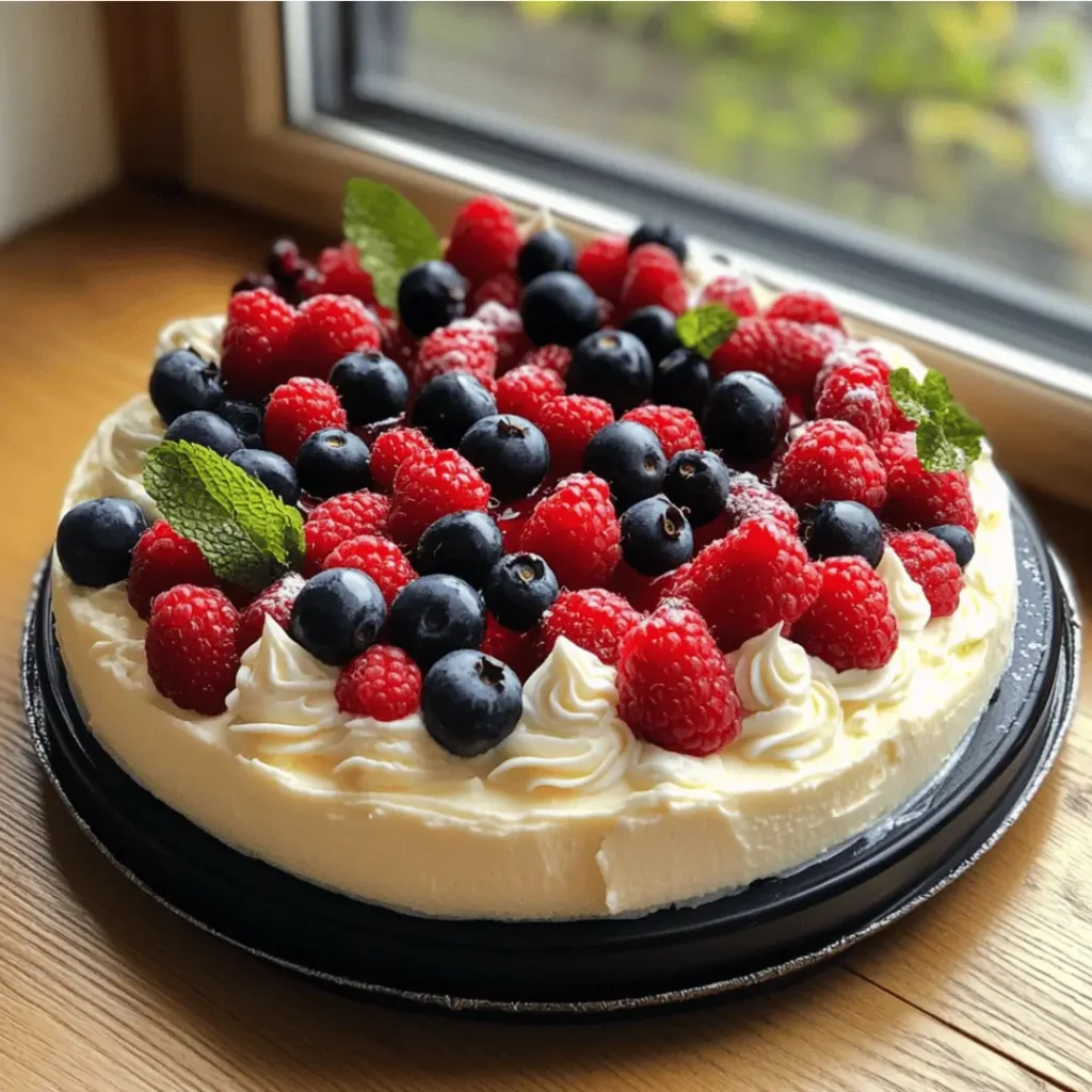 Creamy lactose free cheese mousse served in elegant glassware.

